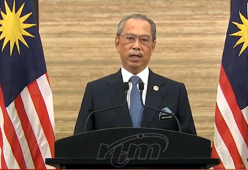perdana menteri malaysia muhyiddin yassin mengundurkan diri